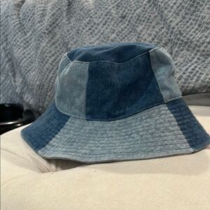 Denim Patchwork Bucket Hat
